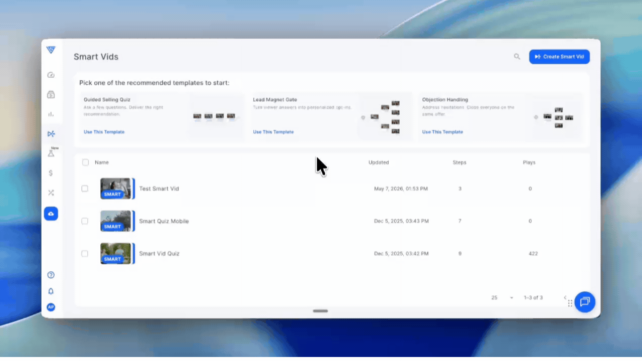 Embed Smart Vid new UI gif
