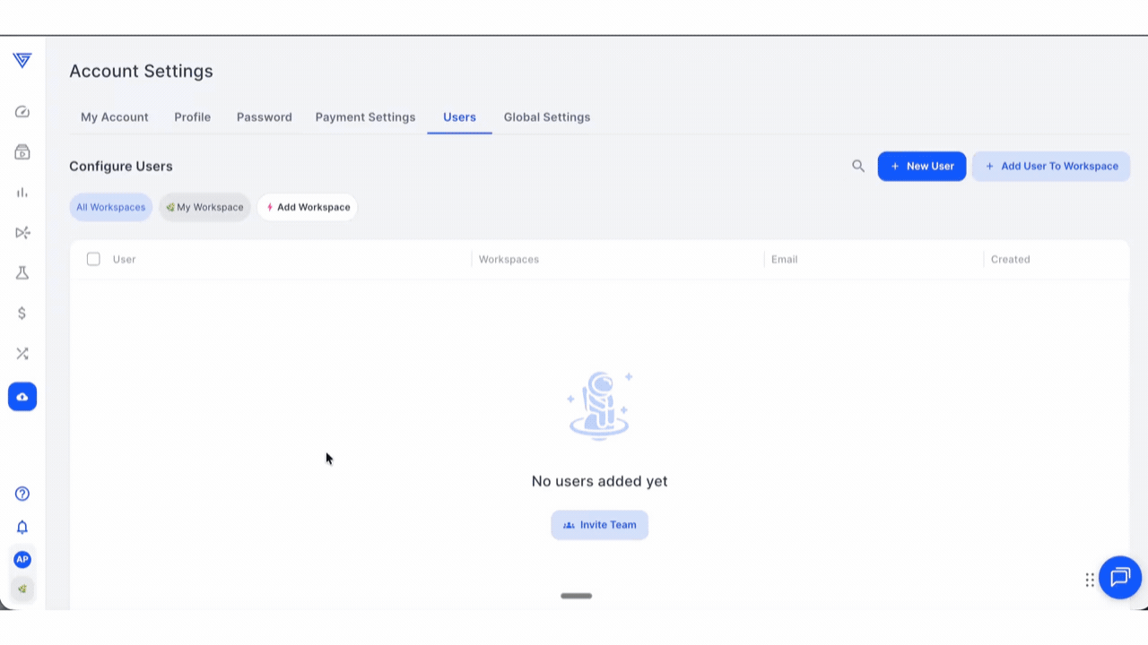 Enable Workspaces KB