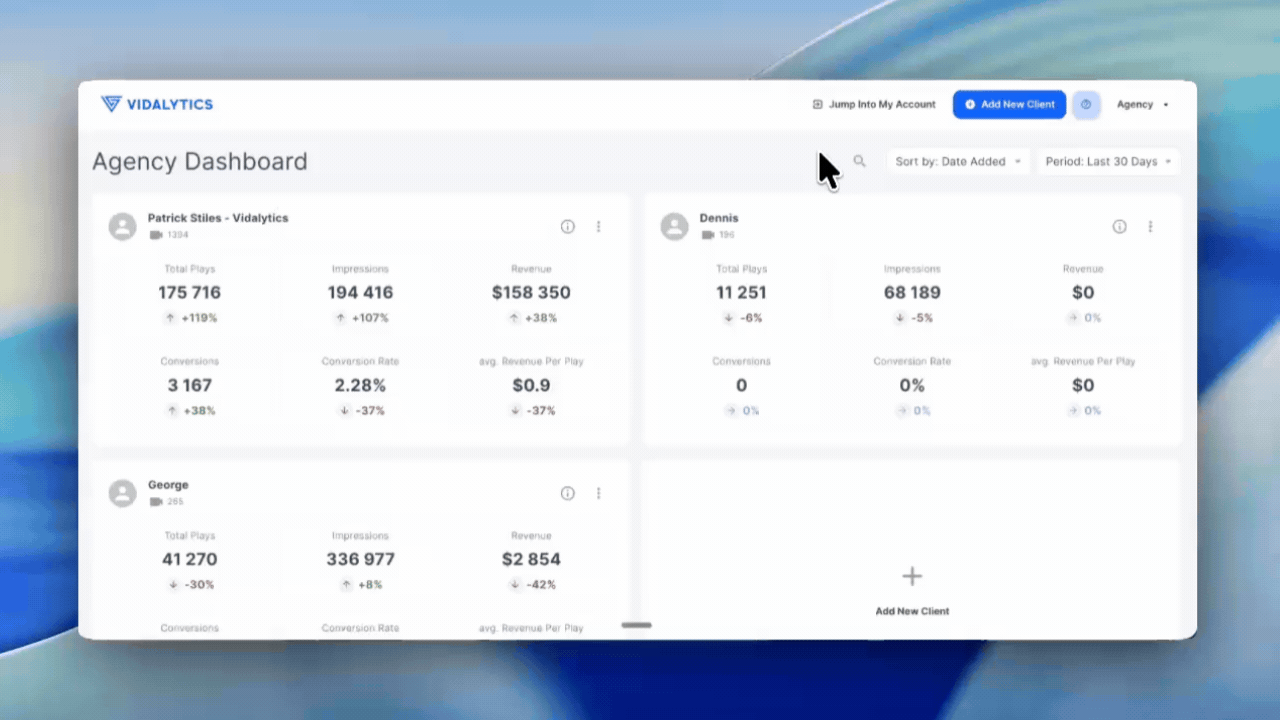 How to add a client agency gif